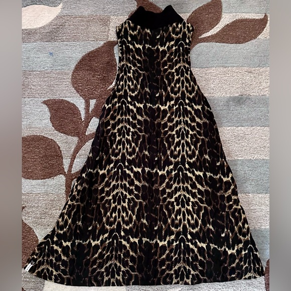 One Teaspoon Sleeveless Mock Neck Arizona Leopard Print A-line Mini Dress ZB1 - Picture 7 of 9